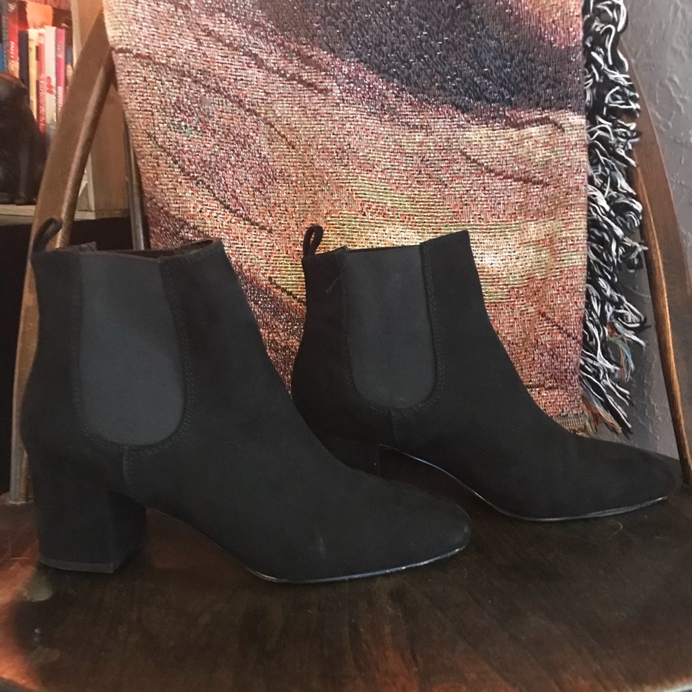 Black Suede Booties